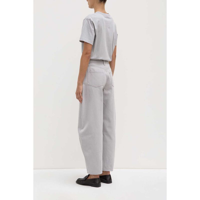Assembly Label High Rise Barrel Jean Light Grey image number 1